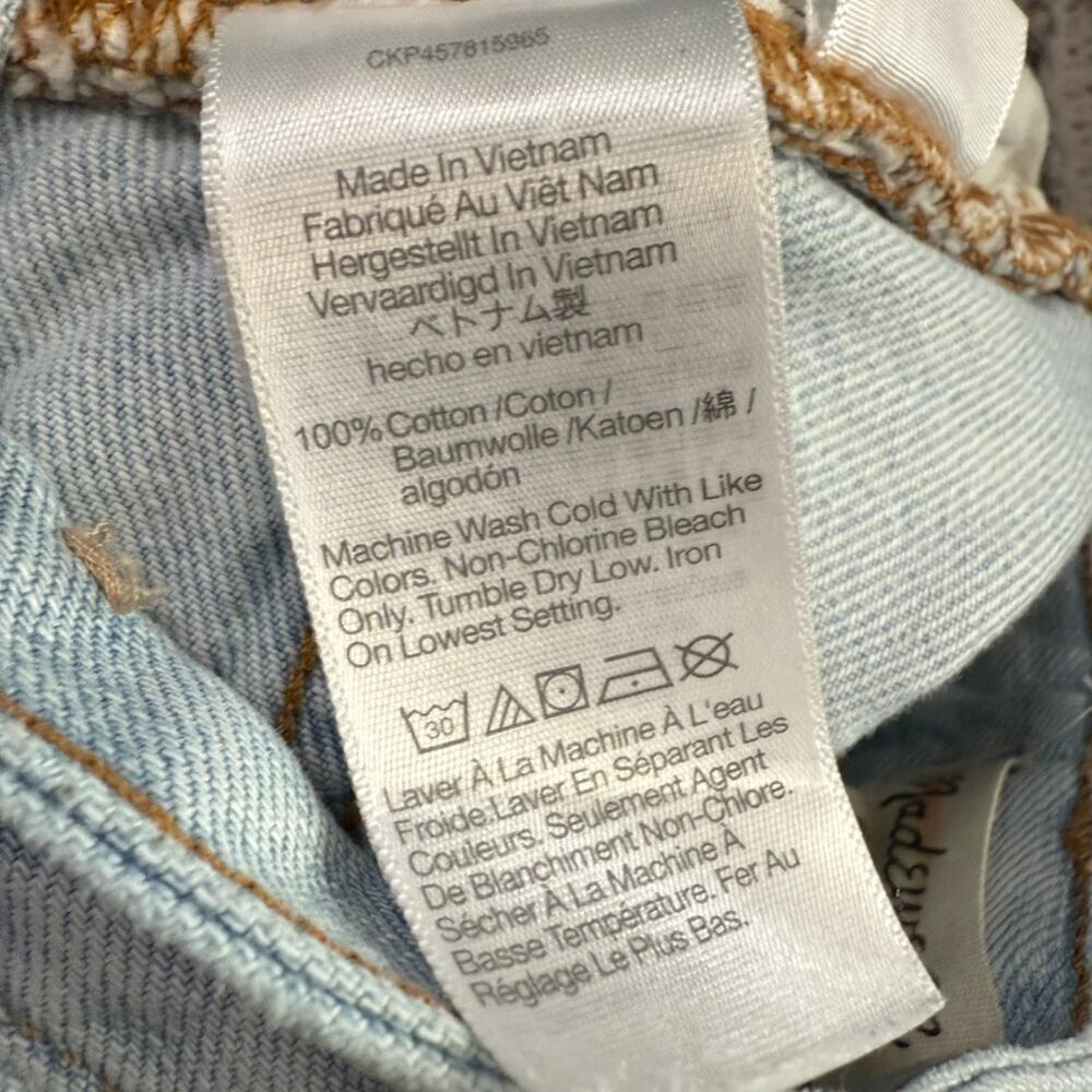 Madewell The Curvy Perfect Vintage Jean High Rise Light Blue Women 24 Denim - Picture 5 of 10